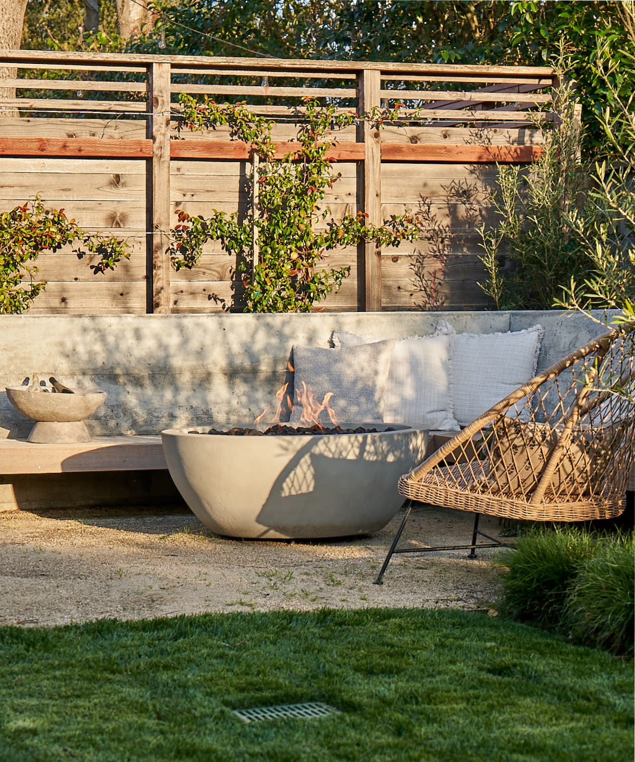 A beautifully remodeled yard