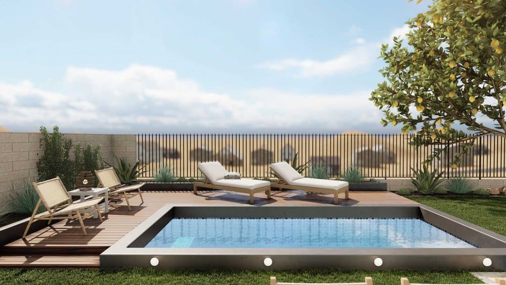 Las Vegas fenced pool design