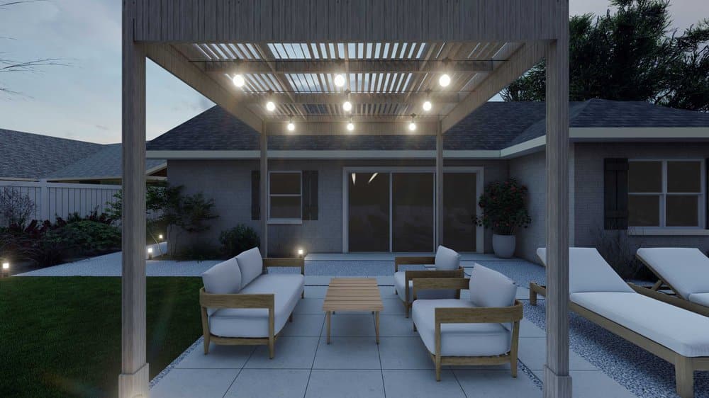 Orlando backyard design with patio