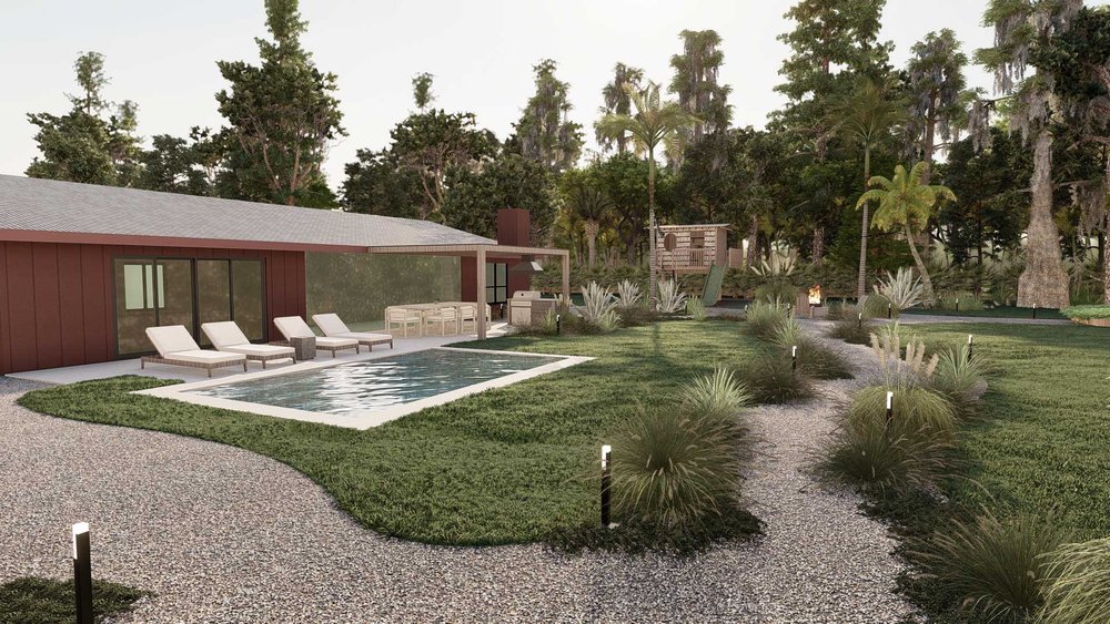 Palm Beach in-ground pool design