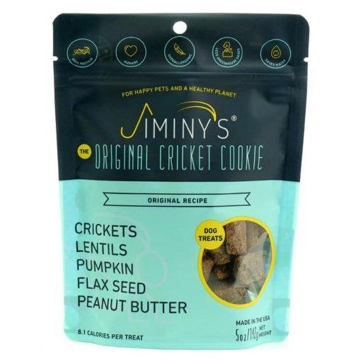 Jiminy’s dog treat, the original cricket cookie.