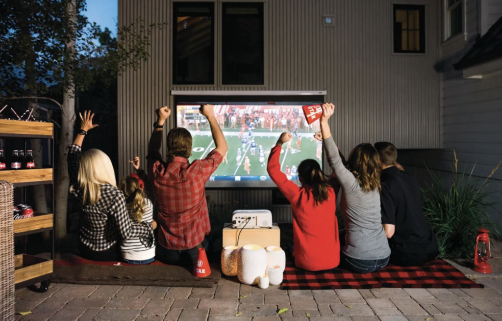 Super Bowl LV: Fans turn to outdoor projectors for watch parties