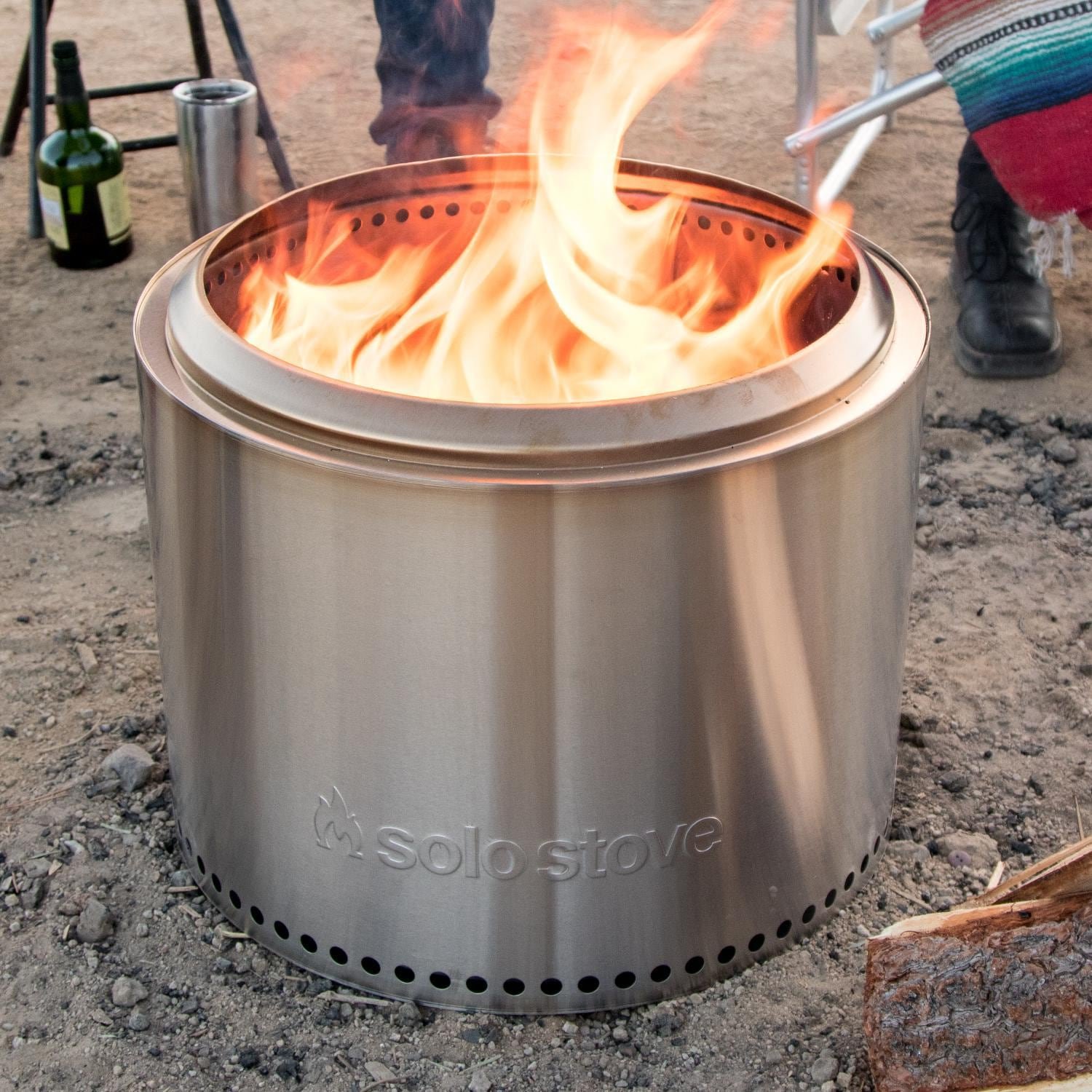 A stove fire pit.