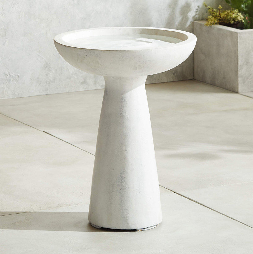 01 Skinny Dip Bird Bath - There is nothing better than the happy chirps of birds with the arrival of spring. Yardzen’s partner, CB2, just released this modern bird bath, which would look beautiful in a front or backyard. Plus, bird baths are a great way to support local pollinators, including birds and bees.SHOP NOW >” loading=”lazy”></noscript><br/><img decoding=
