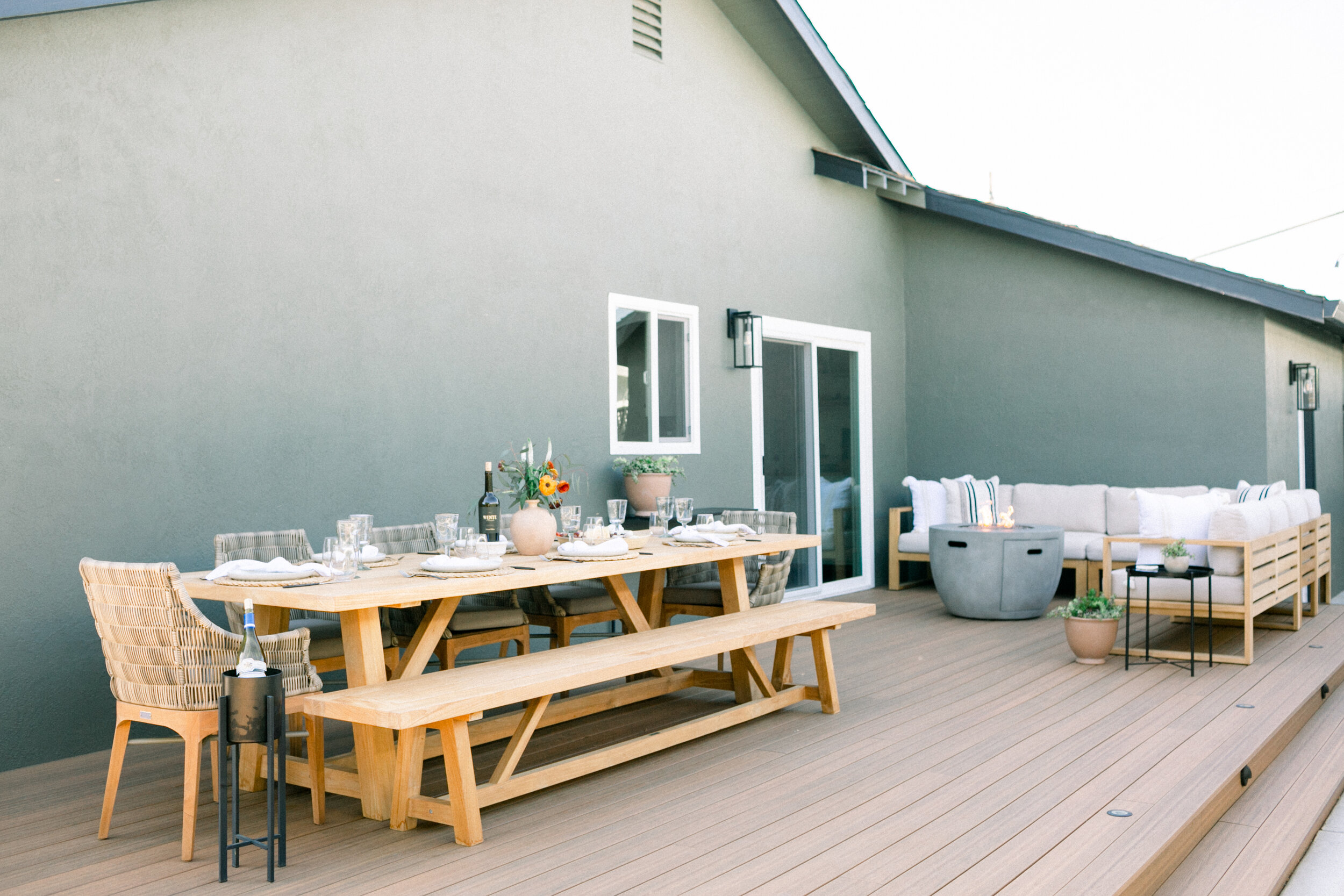 A low-maintenance Yardzen yard, including high-performance decking.