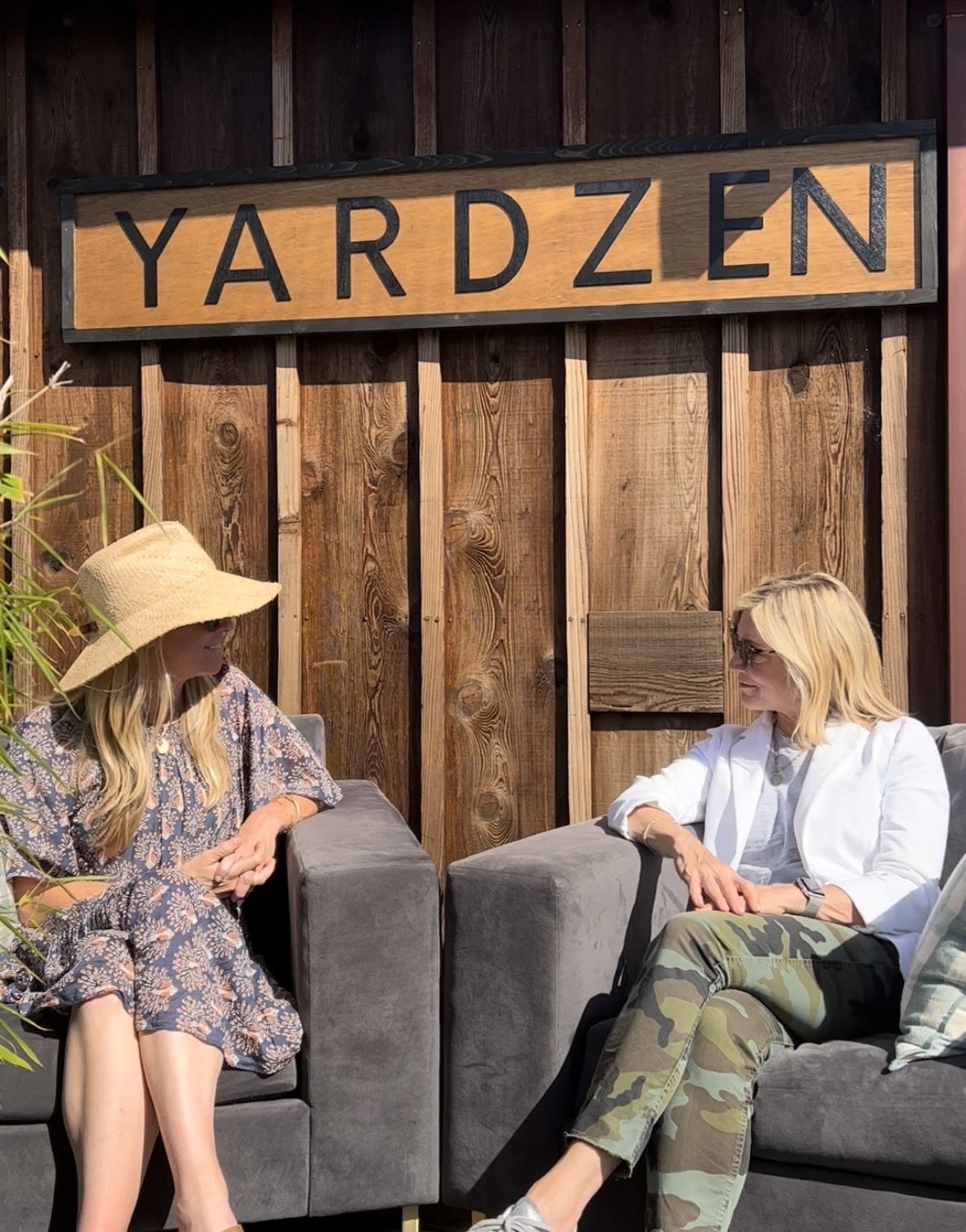 Allison and Sam in conversation at the Yardzen offices in Sausalito, CA