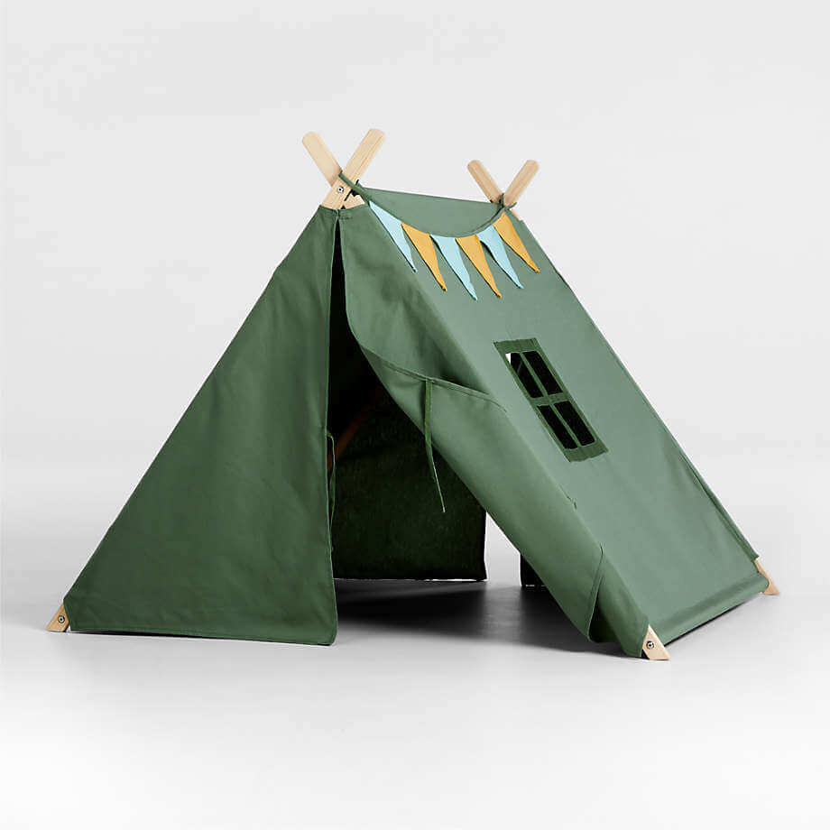 A collapsible kids tent for the backyard