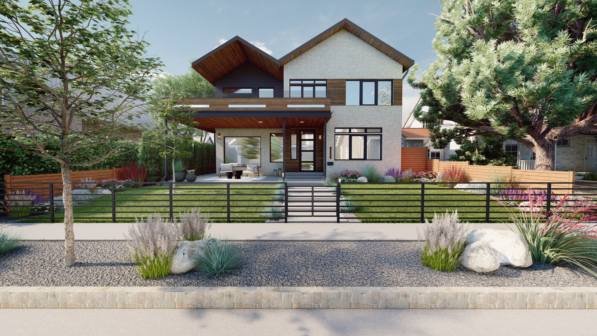 🏡 21 Landscape Designs with Front Yard Curb Appeal | Yardzen