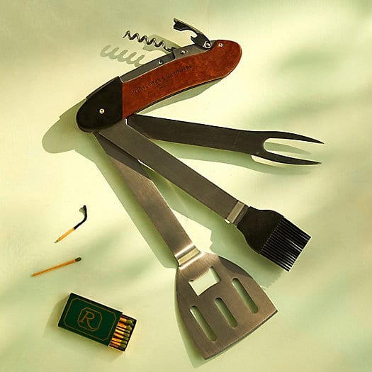 Barbecue multi tool that looks like Swiss Army Knife