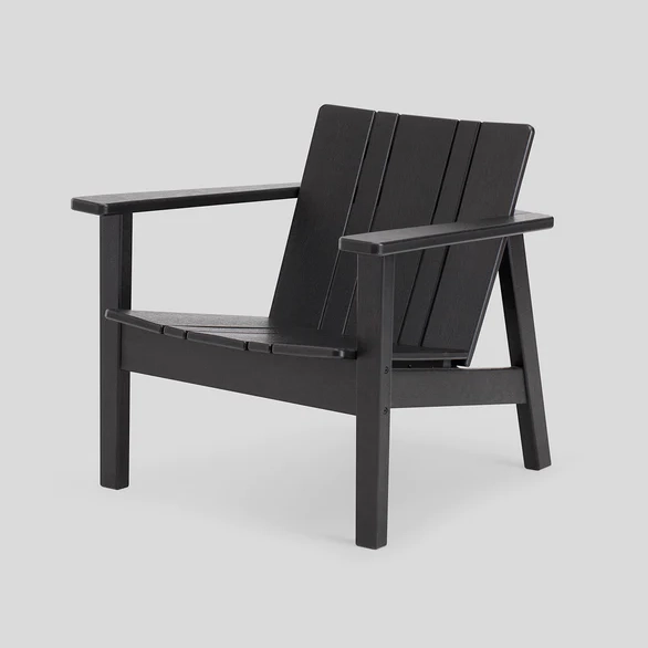 Black Adirondack chair