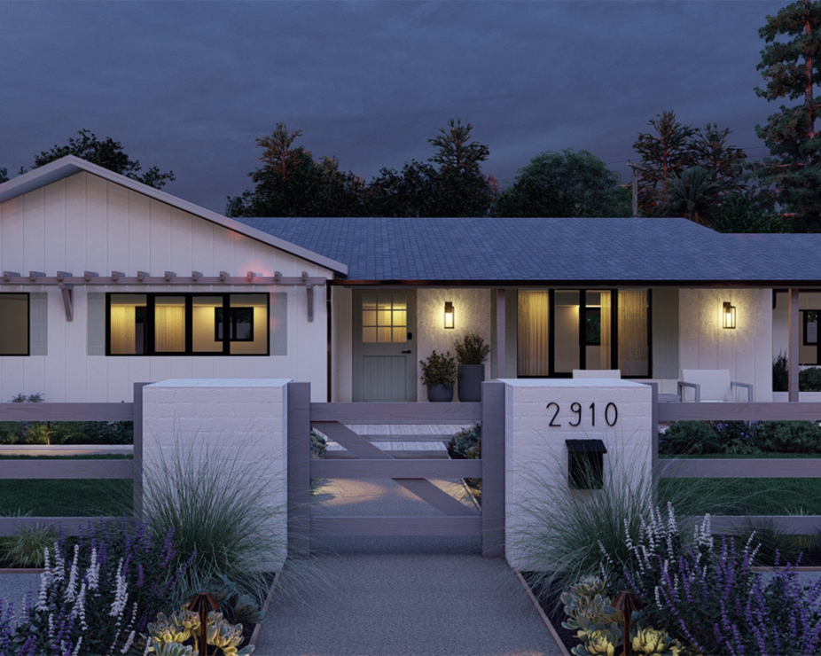 night render of curb appeal design