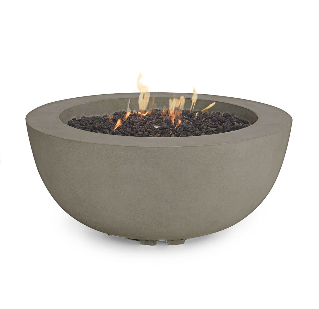 Stone finish fire pit bowl