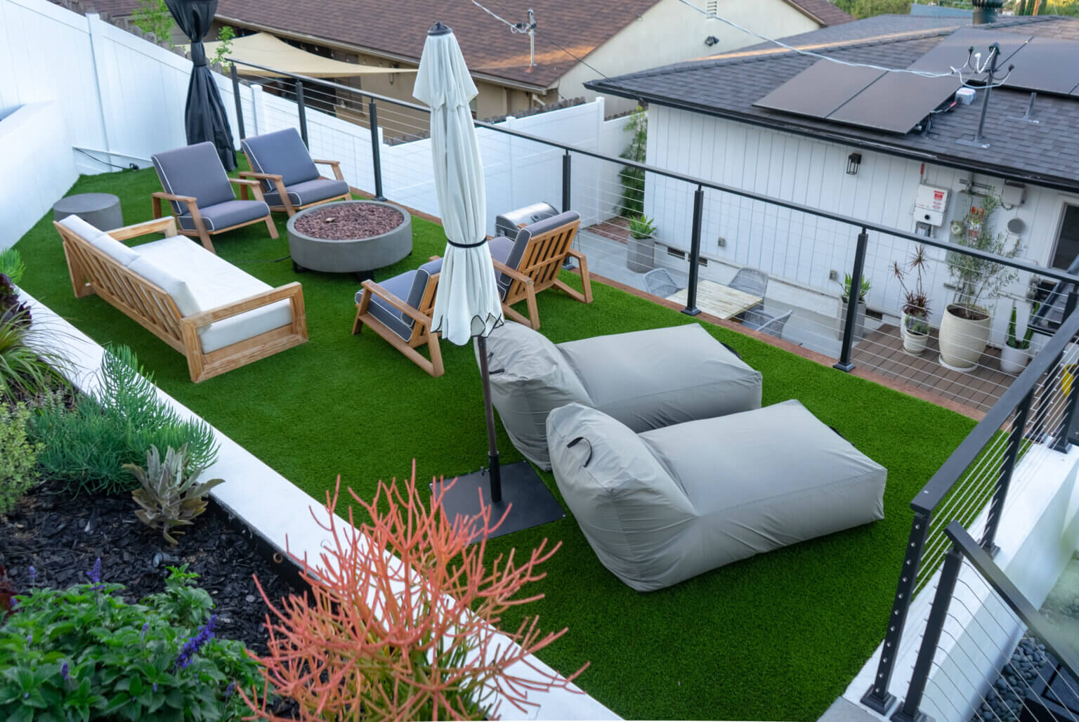 Steeply Sloped Yard Transformed by Yardzen Yardzen