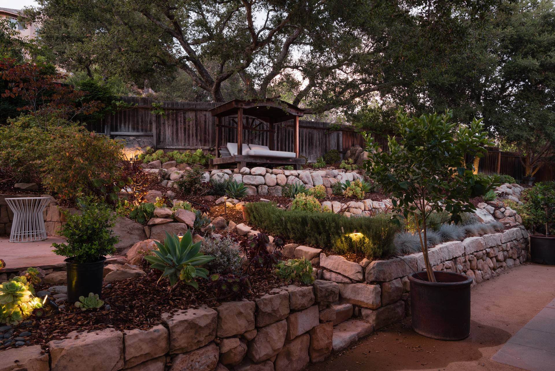 Beautiful Hillside Garden