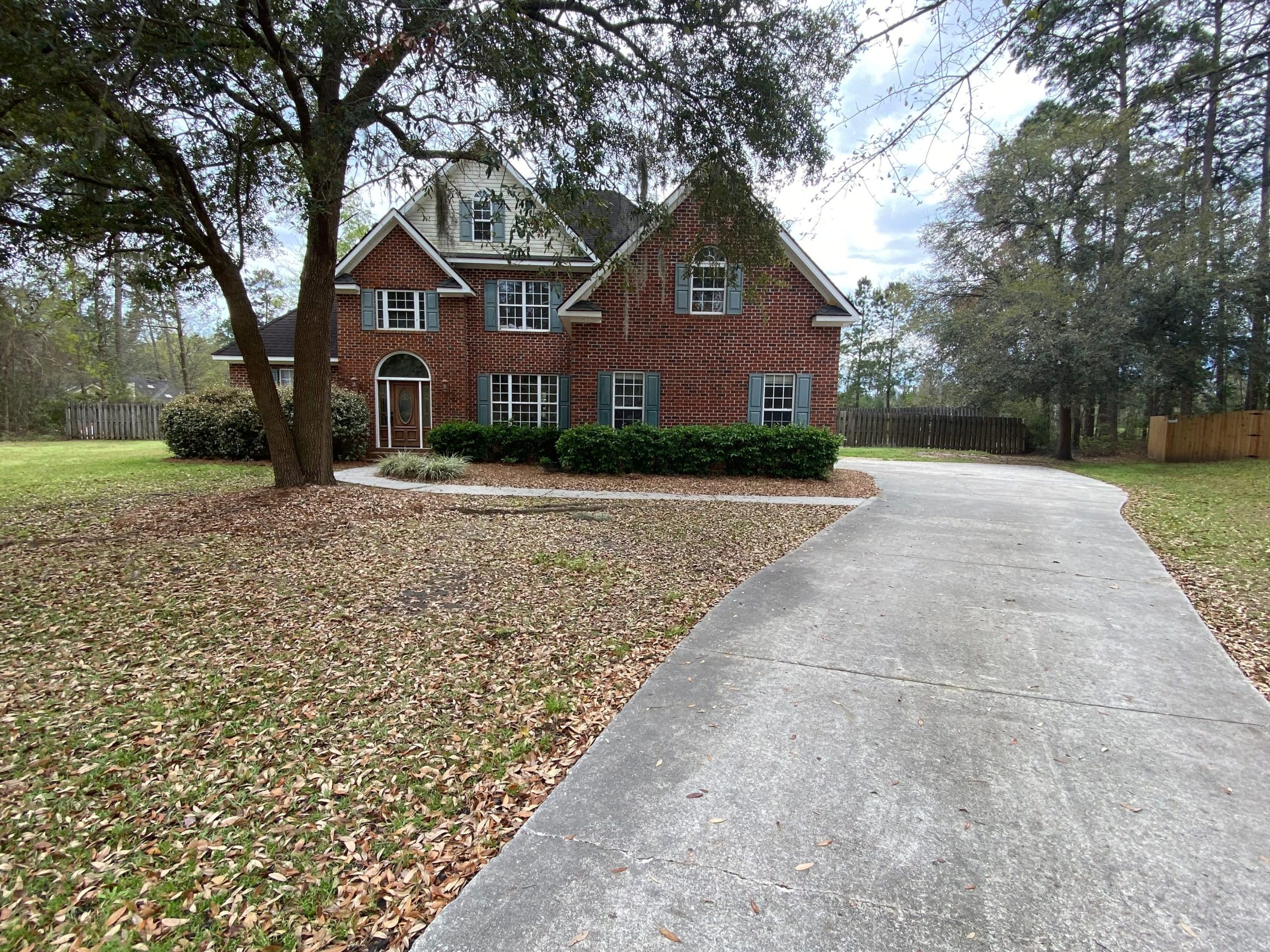 Brick house with minimal plants